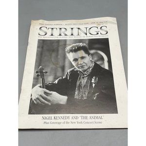 Strings magazine Nigel Kennedy & the animal paperback copyright 1989 English